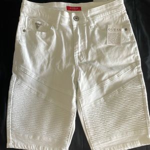 Guess Jean Shorts White